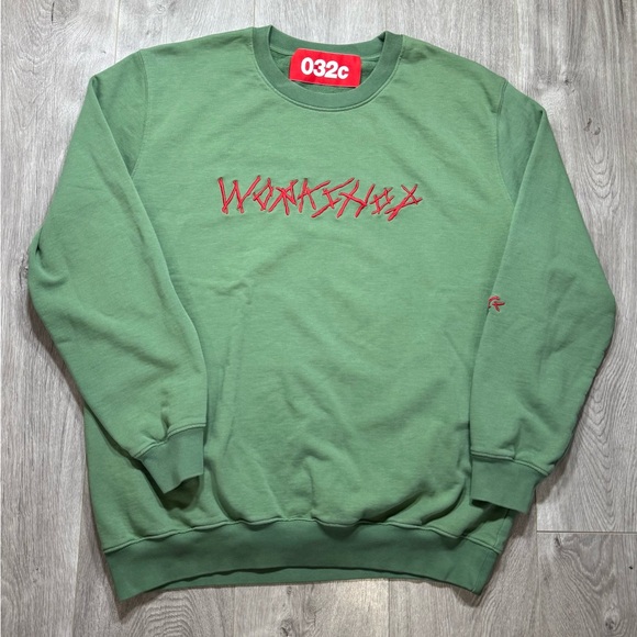 032c Workshop Sage Green Crewneck - Picture 1 of 10